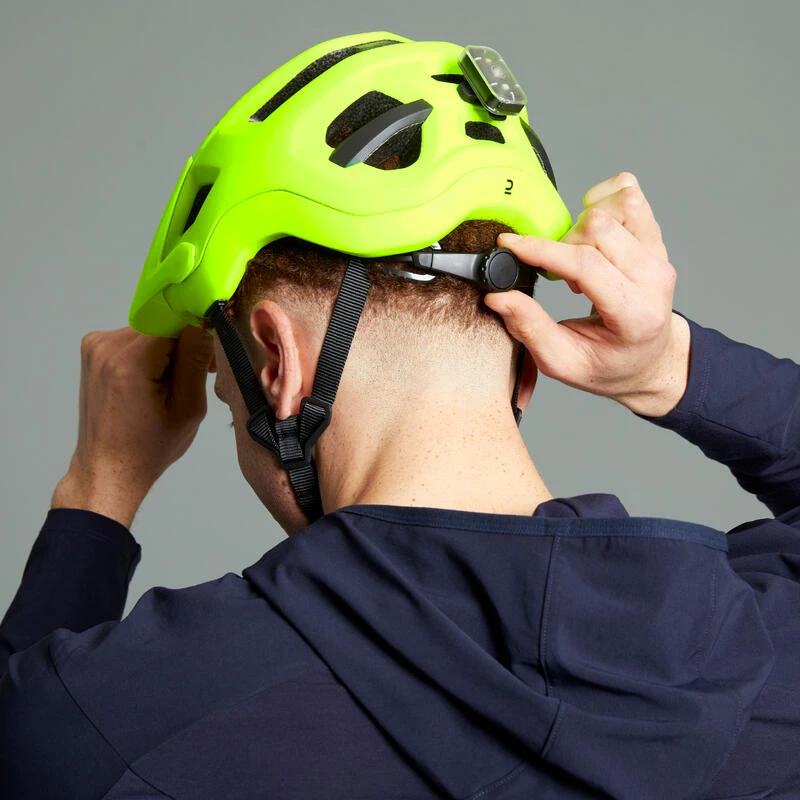 Rockrider CASQUE VELO VTT EXPL 500 JAUNE FLUO 6 Rockrider CASQUE VELO VTT EXPL 500 JAUNE FLUO – Image 4