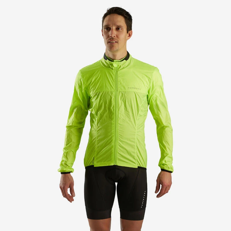 COUPE-VENT VELO ROUTE MANCHES LONGUES HOMME - RACER ULTRA-LIGHT JAUNE 3 COUPE-VENT VELO ROUTE MANCHES LONGUES HOMME - RACER ULTRA-LIGHT JAUNE