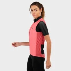 Gilet Vélo Coupe-vent Femme Cyclisme V1-W Cancano Corail -Vélo Équipement Magasin gilet velo coupe vent femme cyclisme v1 w cancano corail 2