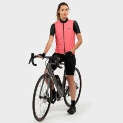 Gilet Vélo Coupe-vent Femme Cyclisme V1-W Cancano Corail -Vélo Équipement Magasin gilet velo coupe vent femme cyclisme v1 w cancano corail 3