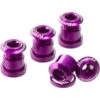 Reverse Jeu De Boulons De Plateau - 7mm - Violet -Vélo Équipement Magasin jeu de boulons de plateau 7mm violet