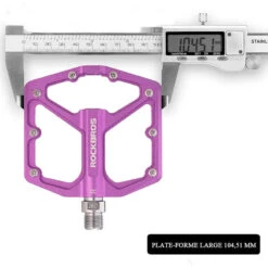 ROCKBROS Pédale Vélo En Alliage D'aluminium Pour Vélo Bicyclette Cyclisme VTT Violet -Vélo Équipement Magasin pedale velo en alliage daluminium pour velo bicyclette cyclisme vtt violet 3