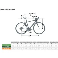 VÉLO ROUTE REGULAR TRIBAN MICROSHIFT - VERT FEMME 14 VÉLO ROUTE REGULAR TRIBAN MICROSHIFT - VERT FEMME -Vélo Équipement Magasin velo route regular triban microshift vert femme 3